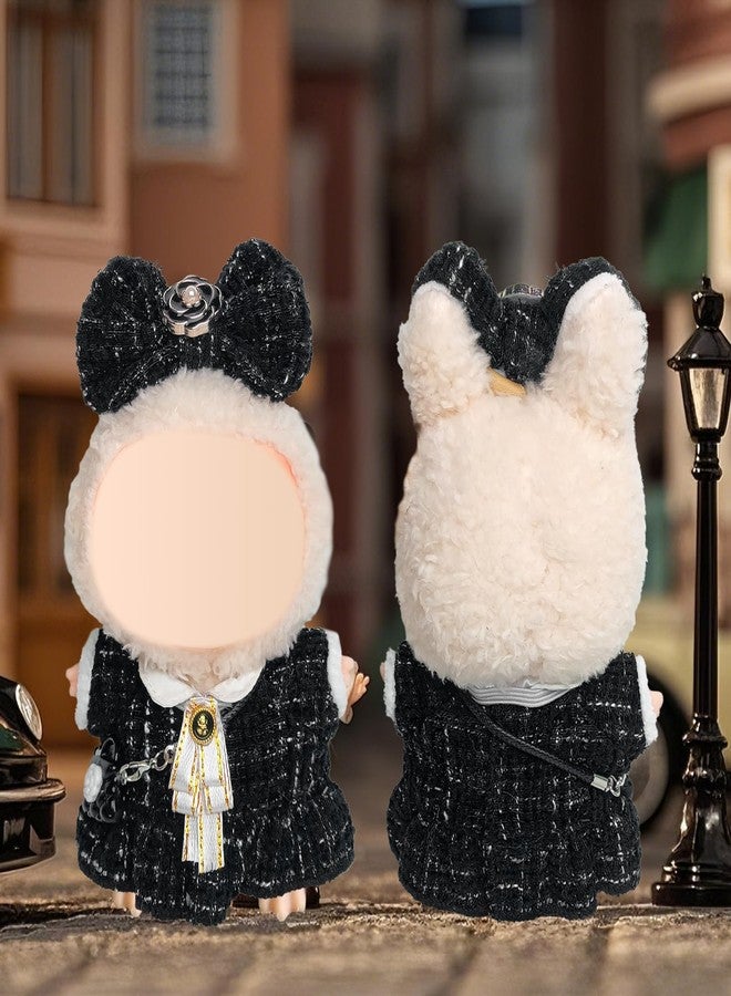 SQUISHCO Plush Toy, Black Style Outfit Set for Doll, Toy Girl Clothes for Doll with Headband and Bow Tie,Perfect for Display or Play - Image 3